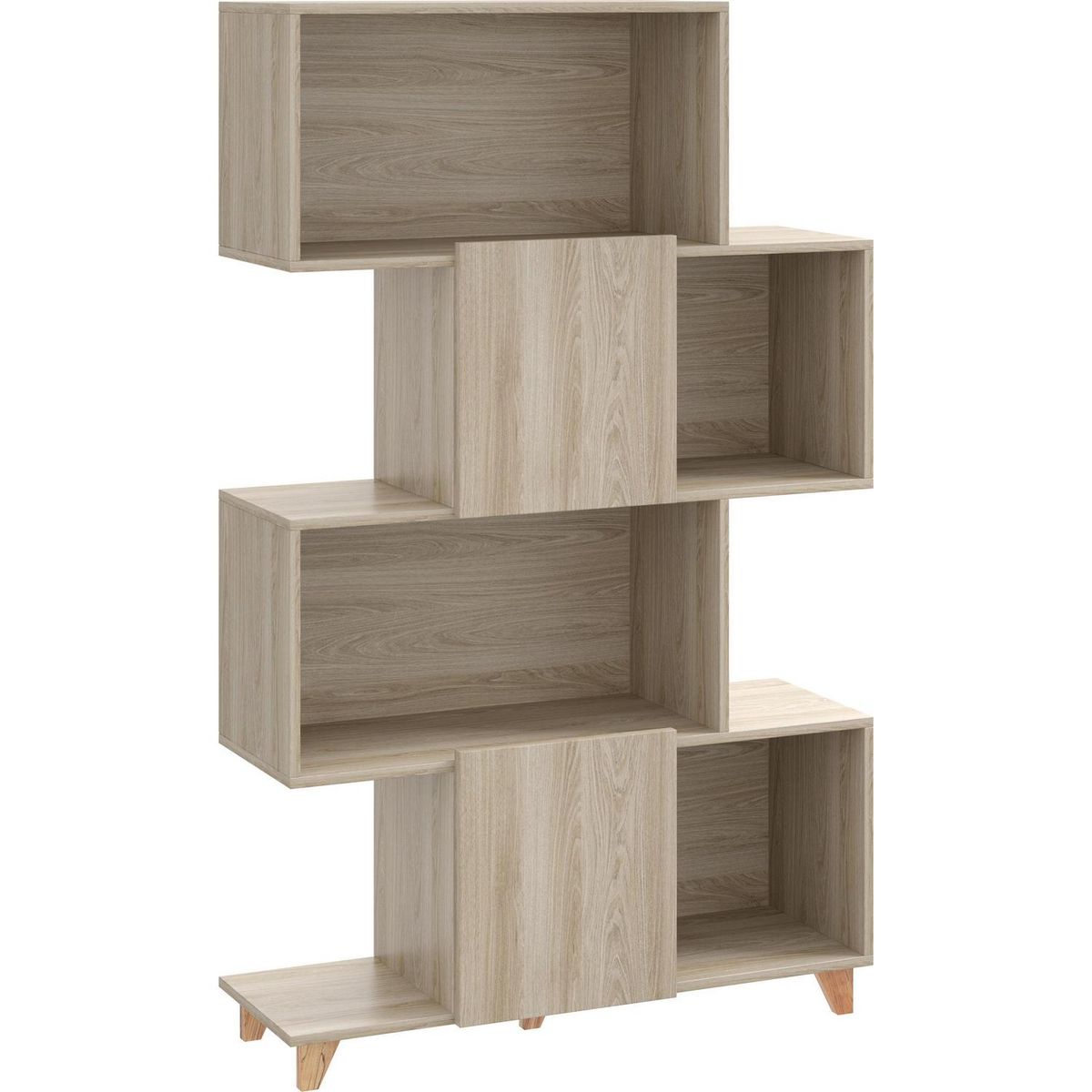 BE DESIGN - Estante Zig Zag MDF 4 Nivel(es) 89x146x31 cm Beige