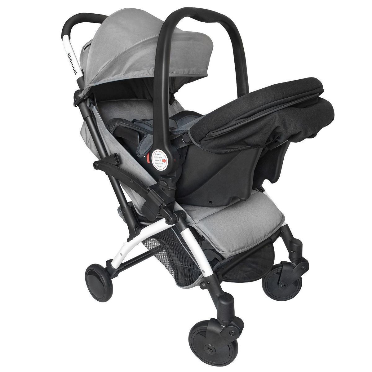 KIDSCOOL - Coche Travel ultra compacto gris
