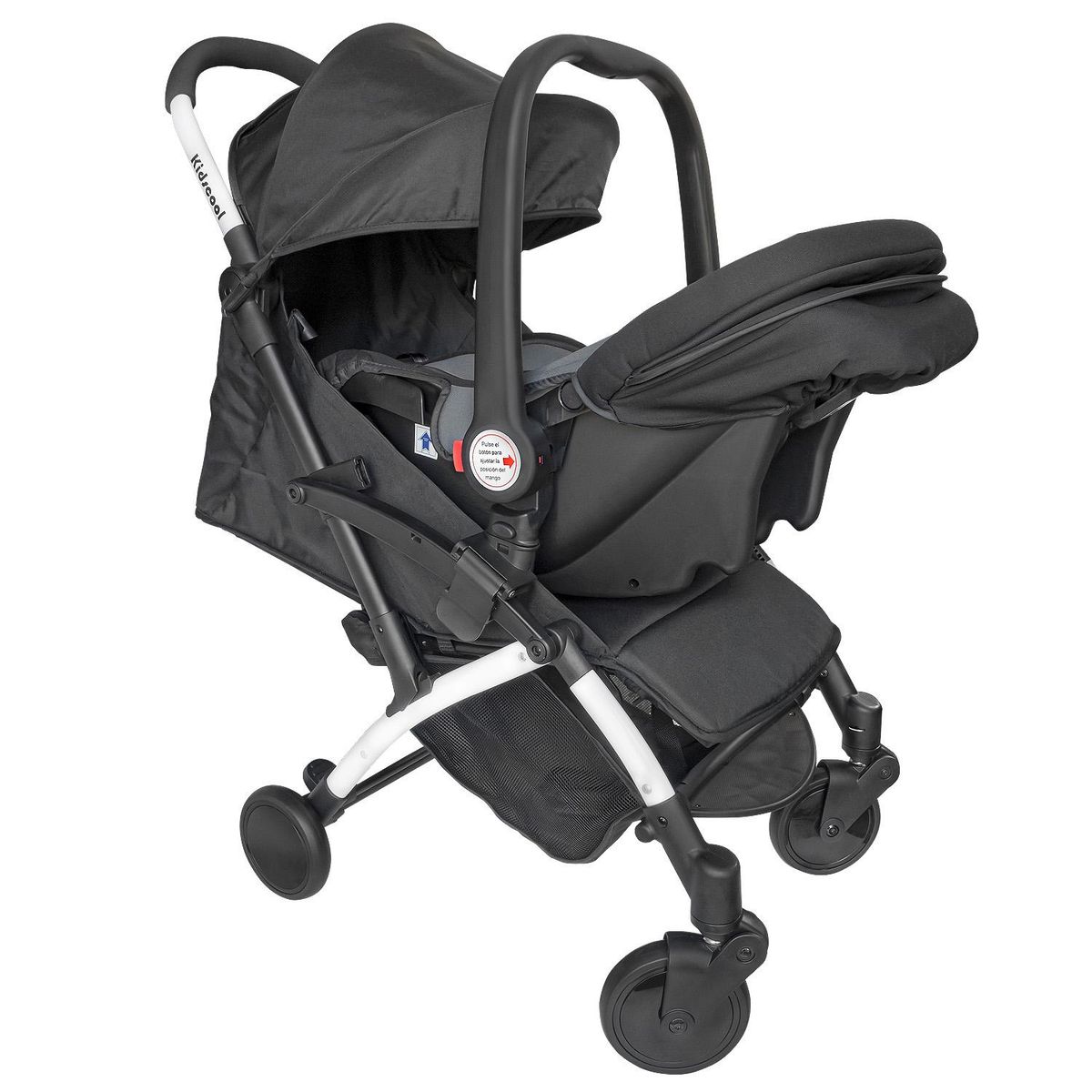 KIDSCOOL - Coche Travel ultra compacto negro