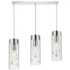 JUST HOME COLLECTION - Lámpara Colgante New Houston Aluminio Incoloro/Transparente 30 W 0 cm