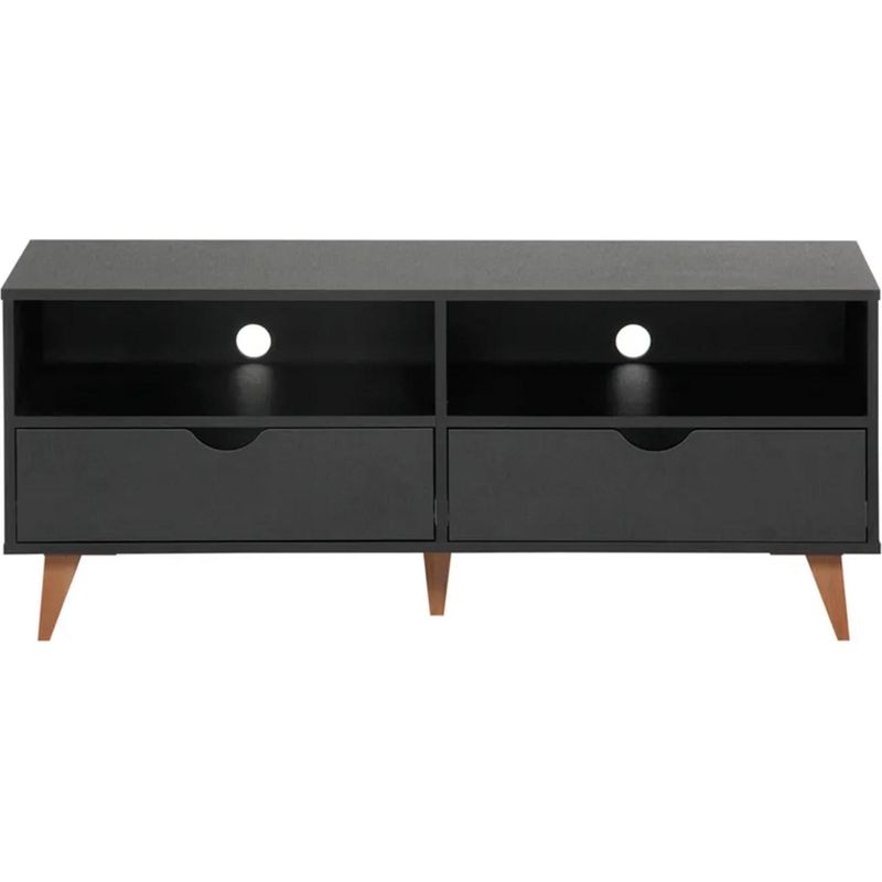 BE DESIGN - Rack TV 50" 120x51x40 cm negro