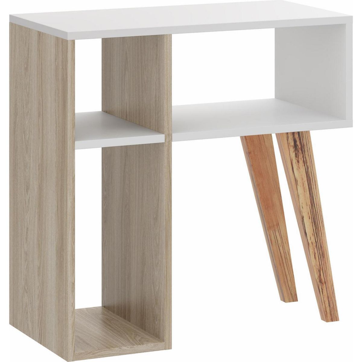BE DESIGN - Mesa arrimo 30x60x61 cm blanca