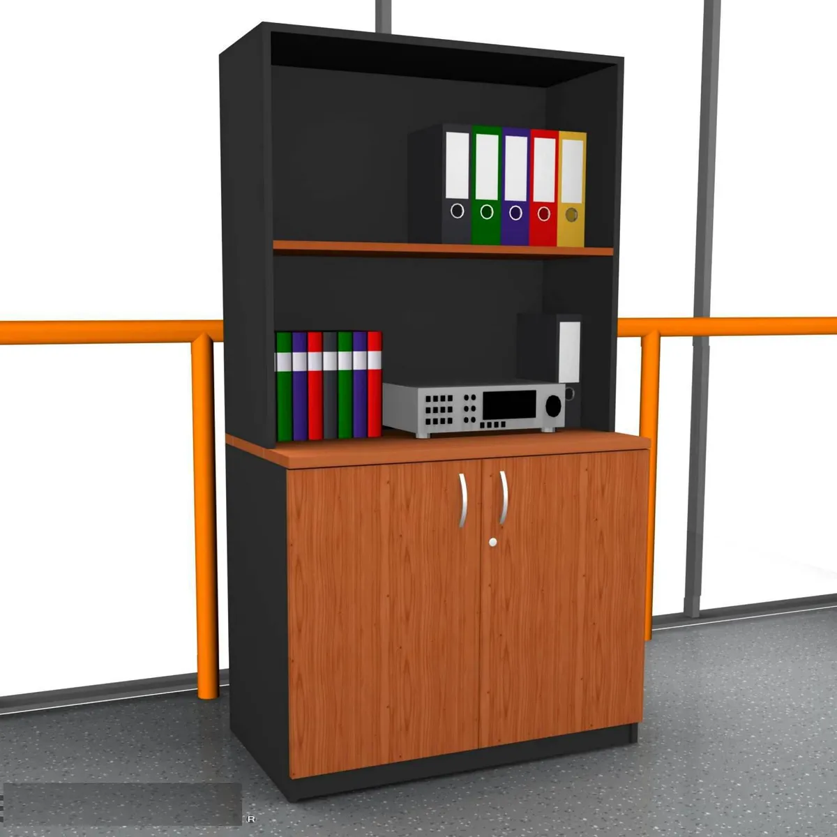 BASFLEX - Librero Melamina 1 Nivel(es) 80x165x50 cm Coigüe