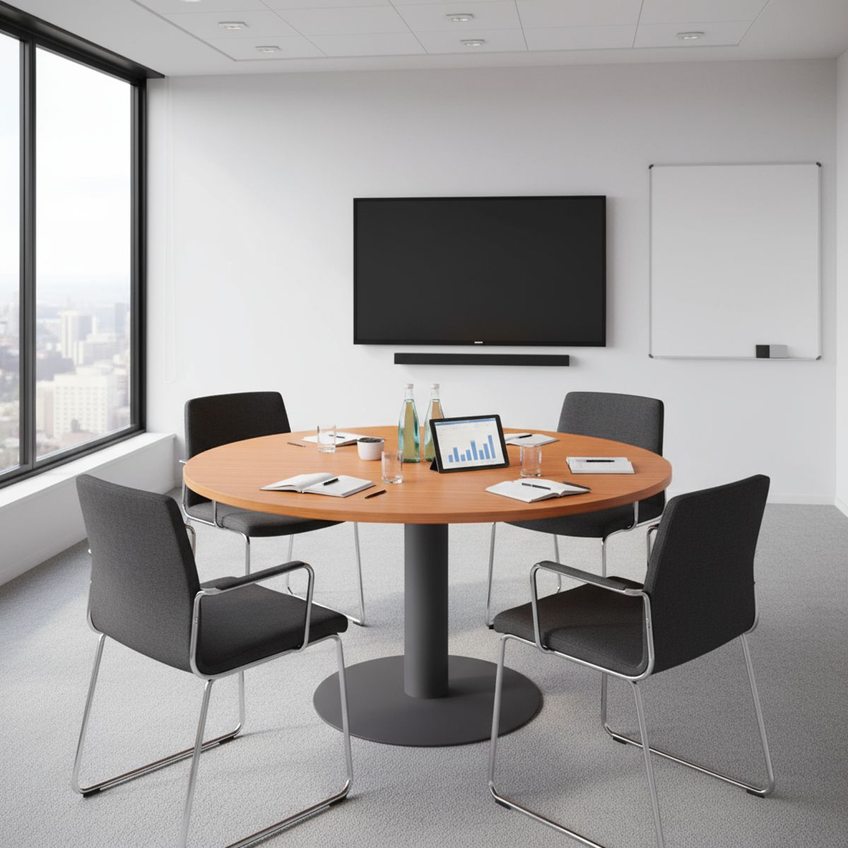 BASFLEX - Mesa Mesa Reunion Coigue 100x100x75 cm