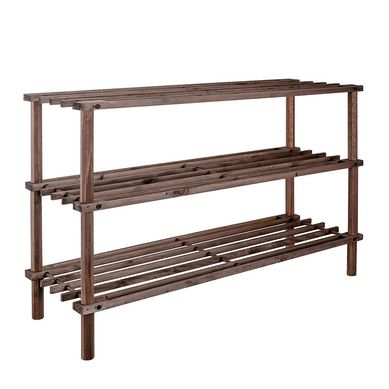 Rack zapatero madera con 3 niveles 28x63x26,5 cm