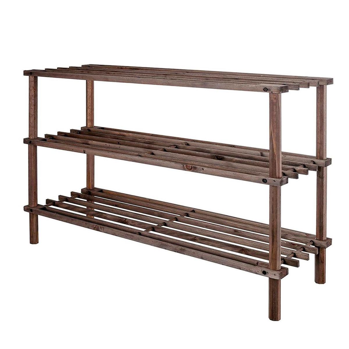 IMPORTADORA USA - Zapatera 3 Nivel(es) 63x28x26.5 cm Café