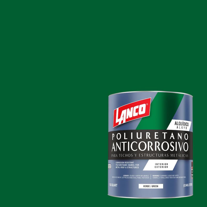 LANCO - Anticorrosivo techos y estructuras metálicas verde 11/4GL