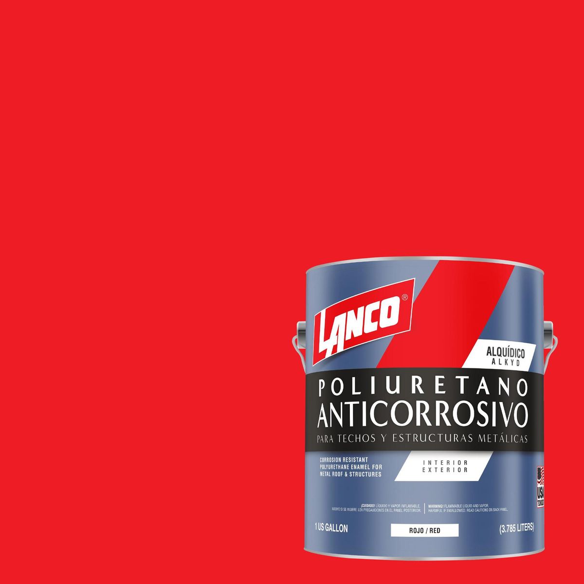 LANCO - Anticorrosivo Techos y Estructuras Metálicas Lata 1 galón(es) Mate Rojo