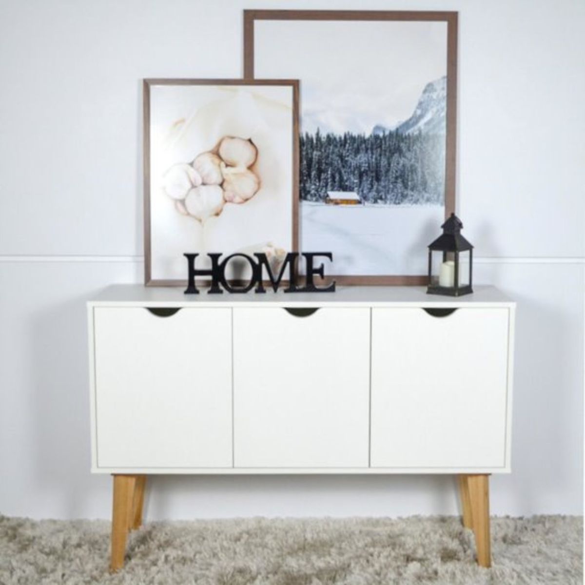 BE DESIGN - Arrimo 35x120x81 cm blanco