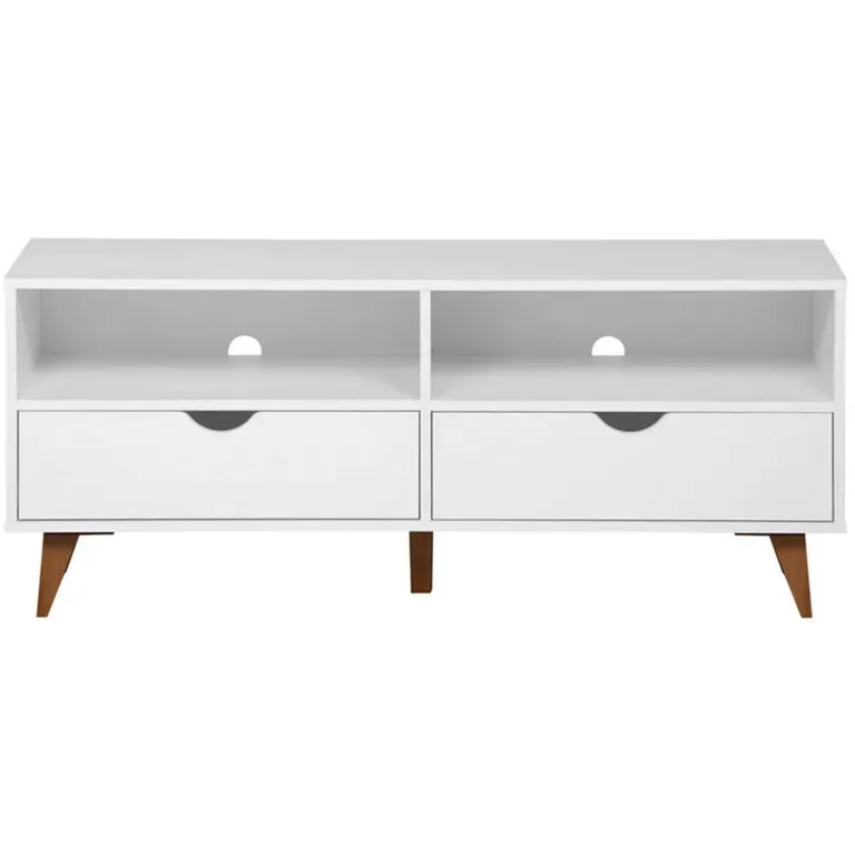BE DESIGN Rack TV 50" 120x51x40 cm blanco