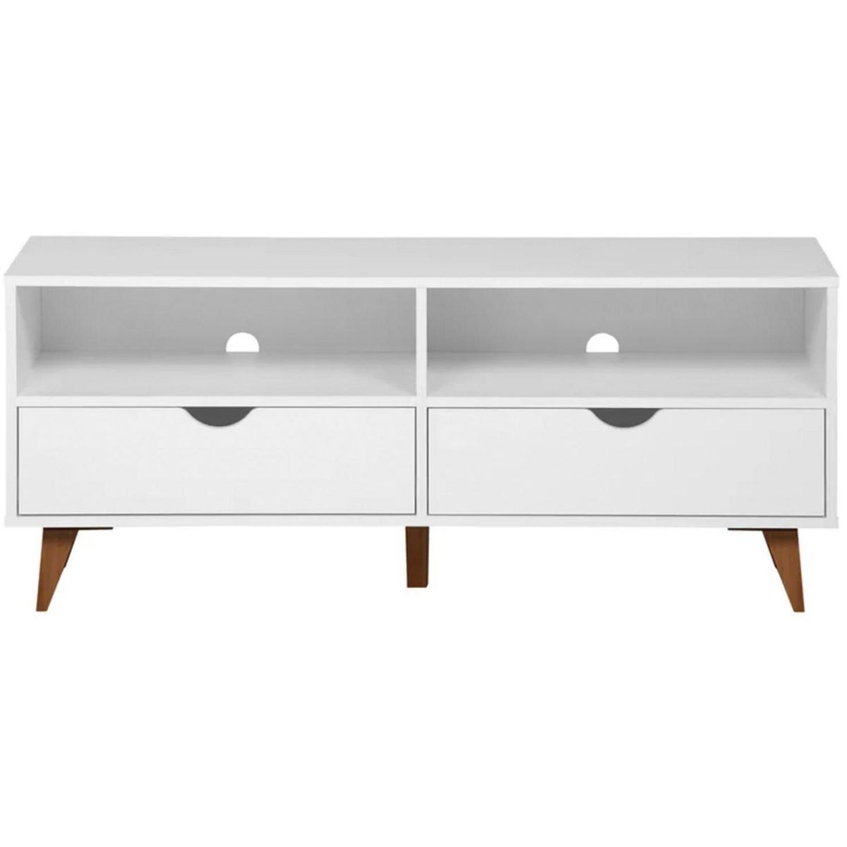 BE DESIGN - Rack TV 50" 120x51x40 cm blanco