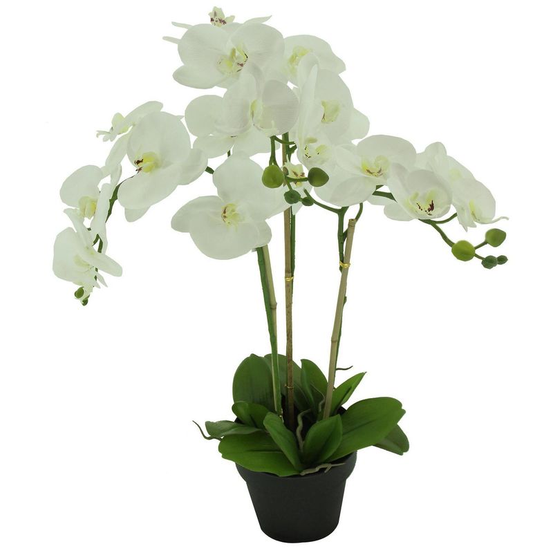 JUST HOME COLLECTION - Planta artificial orquidea x3 90cm