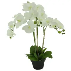 JUST HOME COLLECTION - Planta artificial orquidea x3 90cm