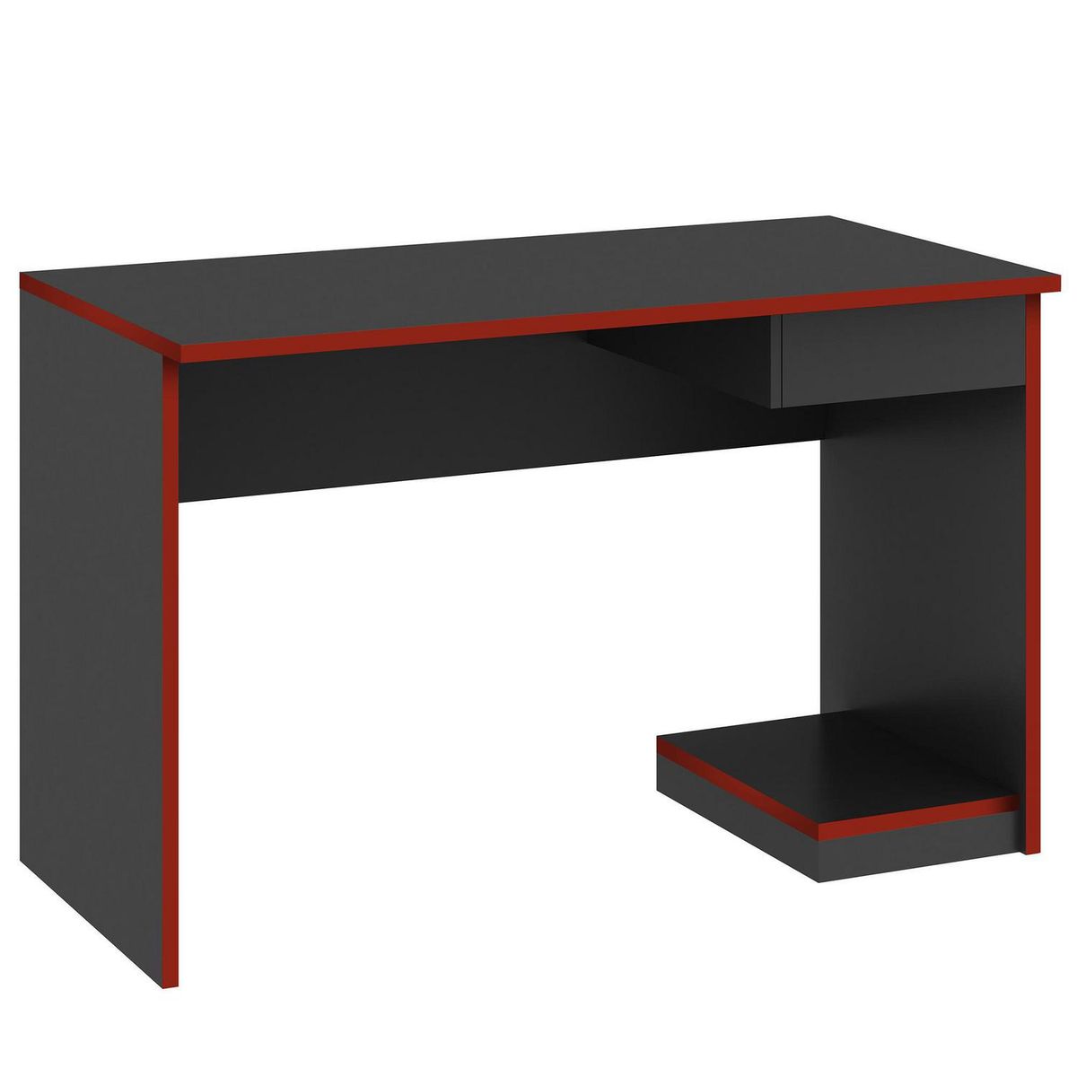MOBILFRANK - Escritorio Gamer MC02 Grafito/Rojo
