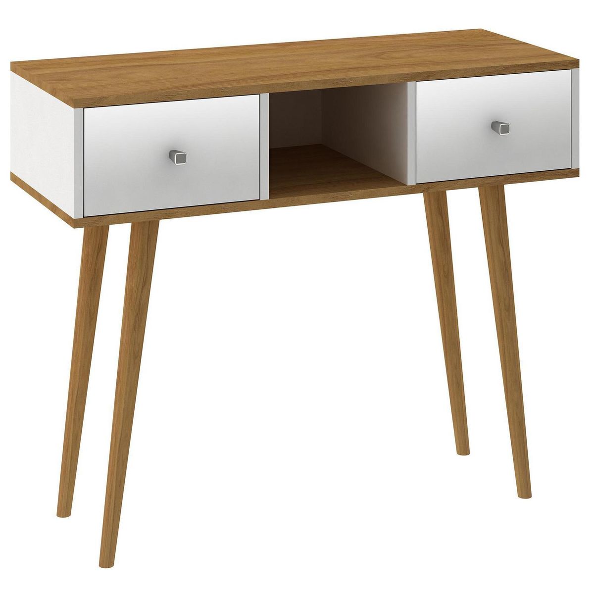 MOBILFRANK - Arrimo retro 90x77x36 cm blanco-café