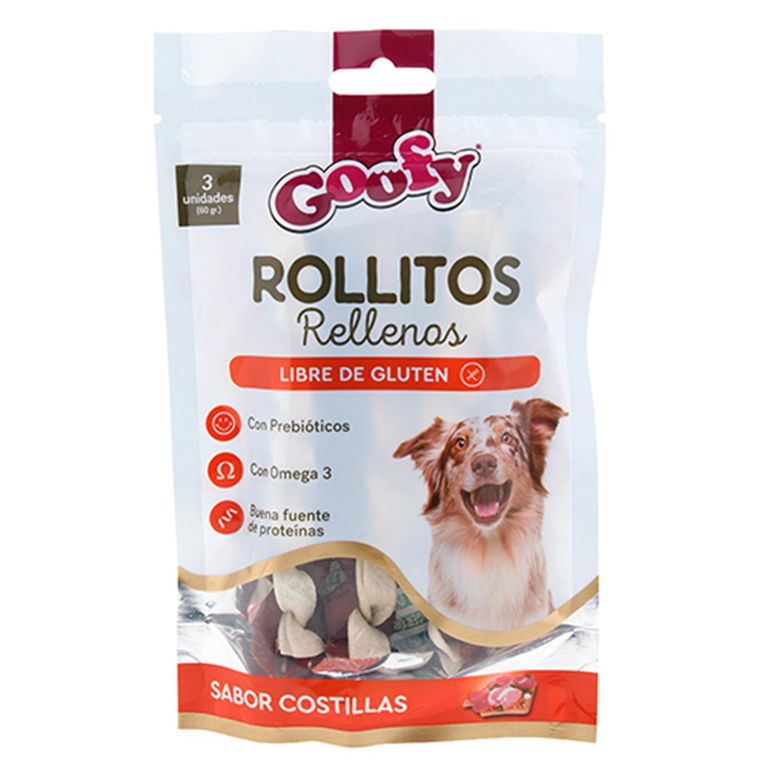 Snack para Perros Rollito Relleno Traper 60 gramos