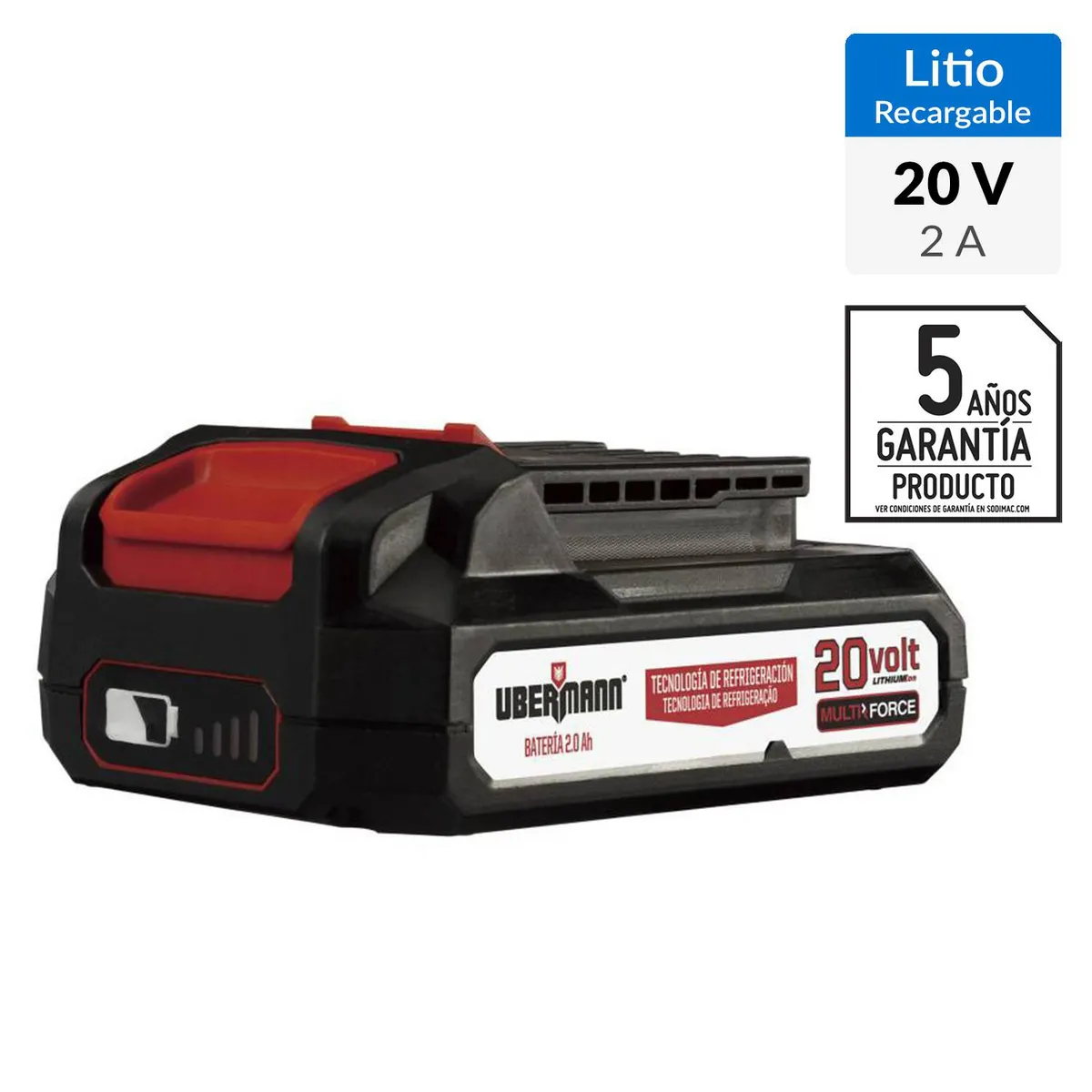 UBERMANN - Batería 2AH 20V - Generación Brushless