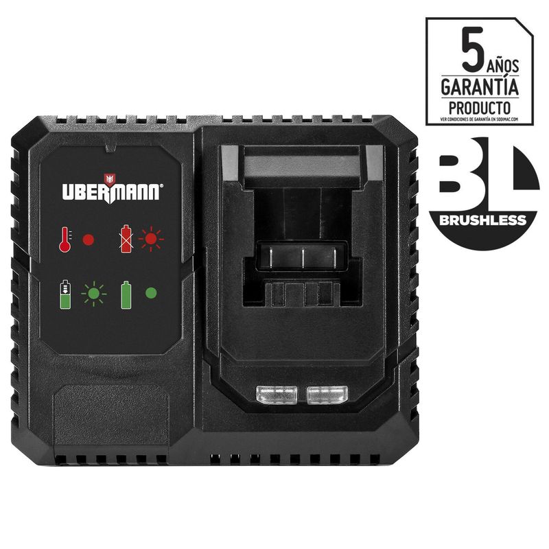 UBERMANN - Cargador de batería 20V 2-4 Ah - Generación Brushless