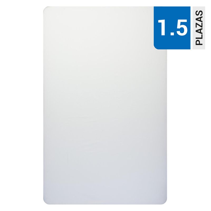 ROYAL SUPREME - Sábana inferior liso 300 hilos blanco 1,5 plazas