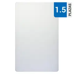 ROYAL SUPREME - Sábana inferior liso 300 hilos blanco 1,5 plazas