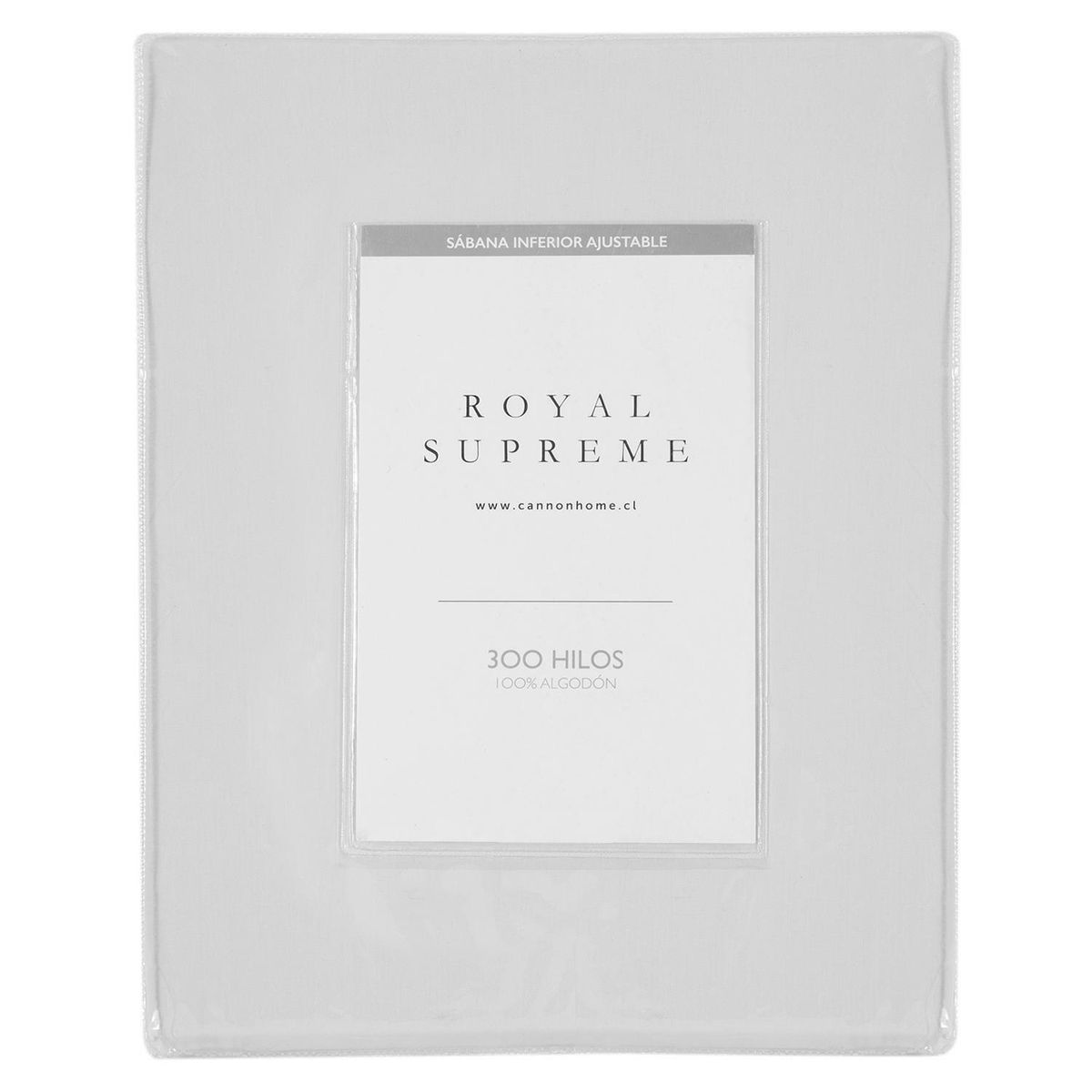 ROYAL SUPREME - Sábana Inferior 2 plazas 300 Hilos Blanco