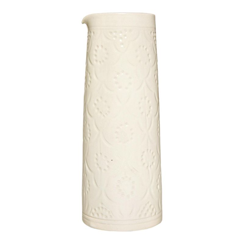KELIM CASA GITANA - Jarro largo cerámica 900 ml blanco