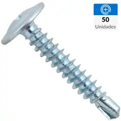 DIMAFI - Tornillo Autoperforante Cabeza Lenteja Metal 1 " 8 mm 50 Unidades