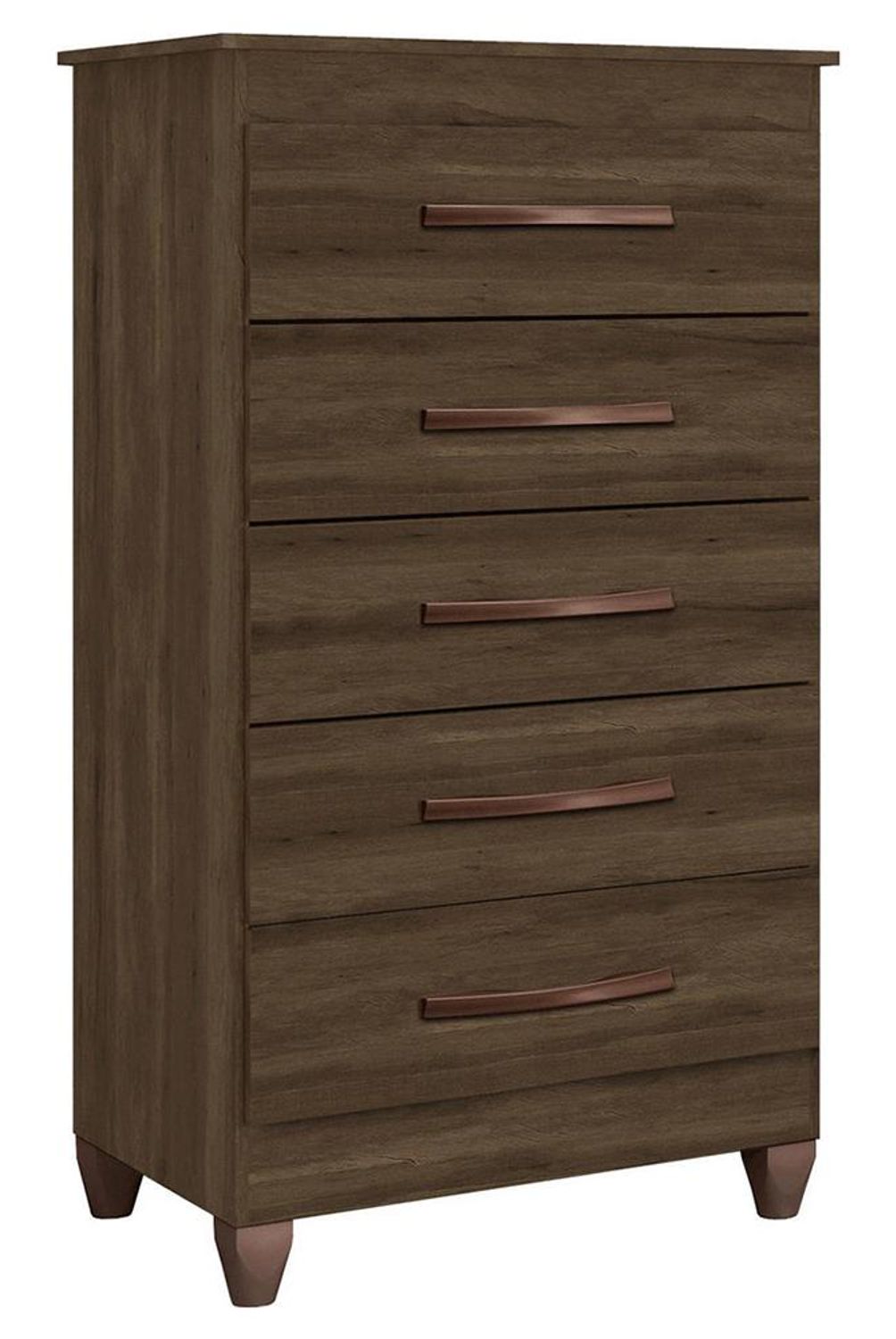 VEKKAHOME - Cómoda 5 Cajón(es) Lizar 56x104x40 cm Café