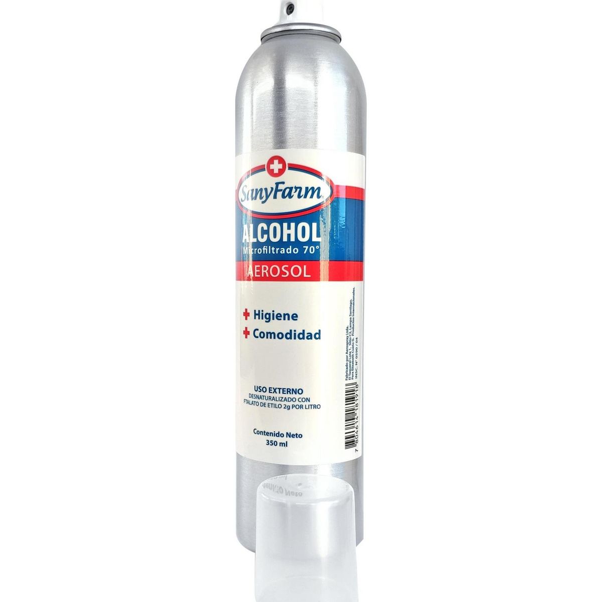 SANYFARM - Alcohol En Aerosol Sanyfarm 70% Antiséptico 350 ml Desinfección