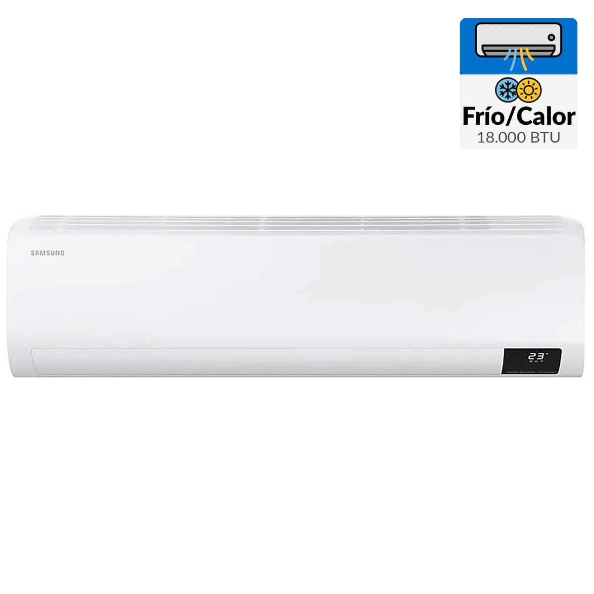 SAMSUNG - Aire acondicionado Split inverter frío/calor 18.000 BTU AR18TSFZAWK/ZS