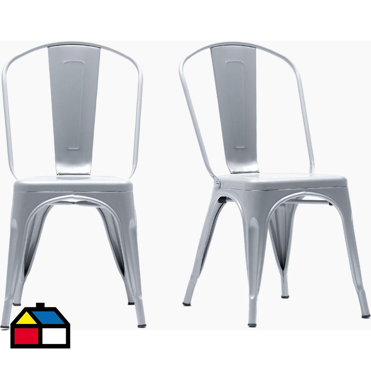 PIMARES - Silla Phelps Gris 85x46x45 cm