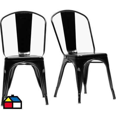 Pack de 2 sillas phelps negra