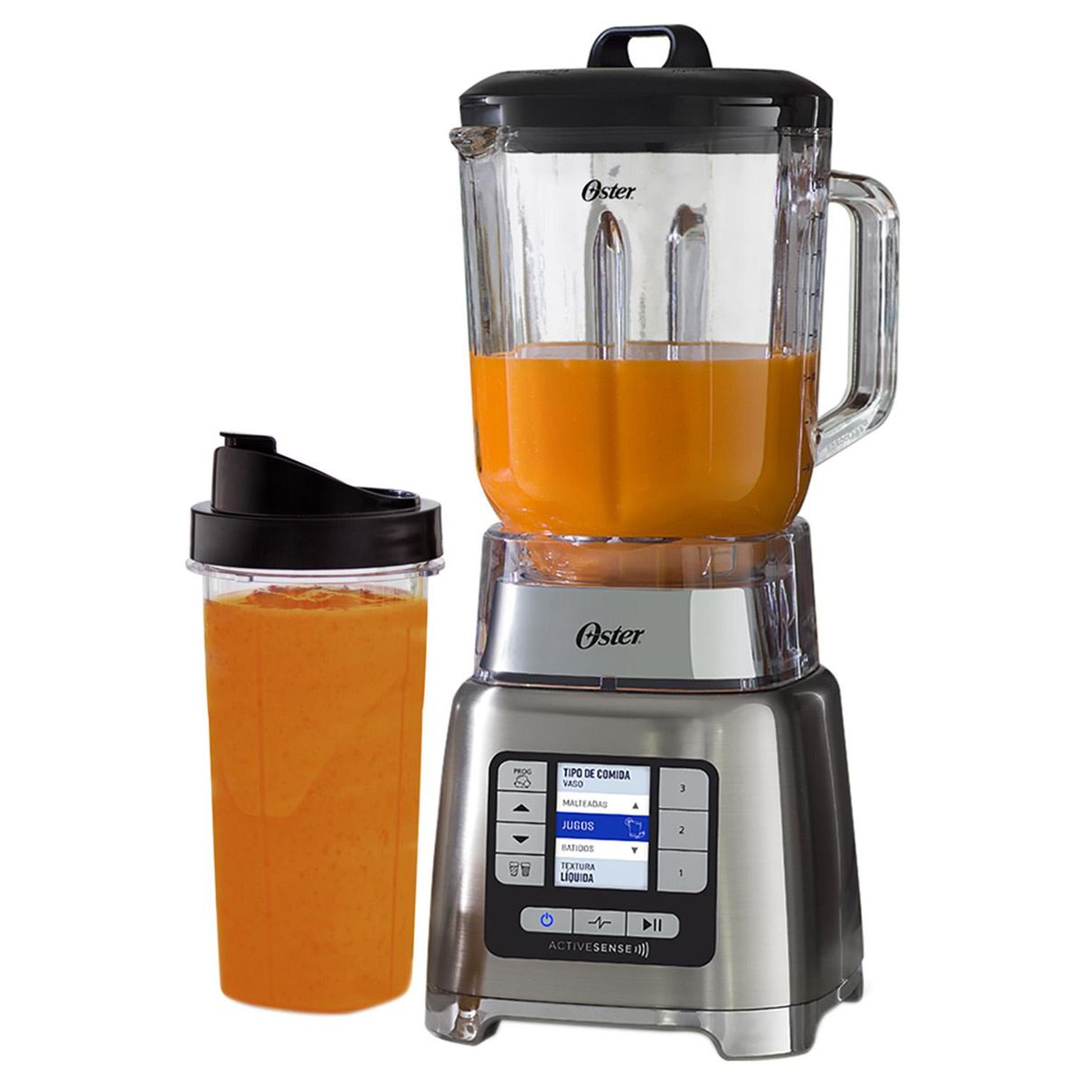 OSTER - Licuadora Active Sense 2 Litros Gris Silver BLSTTDGNBG