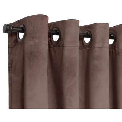 Imagen 2 del producto Set Cortinas Velvet Tela 140x220 cm Café