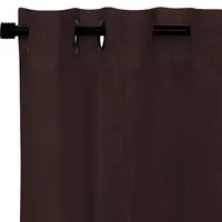 Set Cortinas Lino Tela 140x220 cm Café