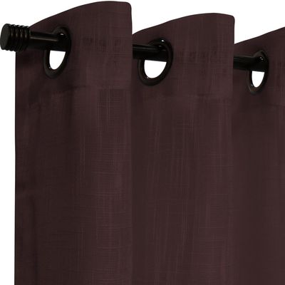 Imagen 2 del producto Set Cortinas Lino Tela 140x220 cm Café