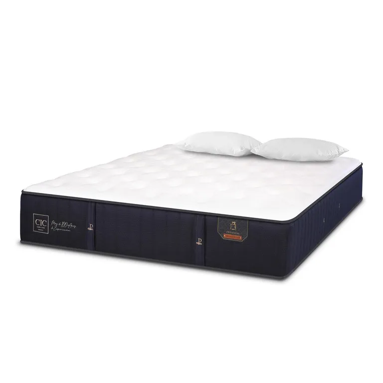 CIC Colchón premium 2 plazas + 2 almohadas