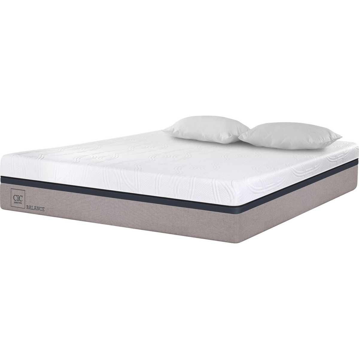 CIC - Colchón balance 2 plazas long + 2 almohadas