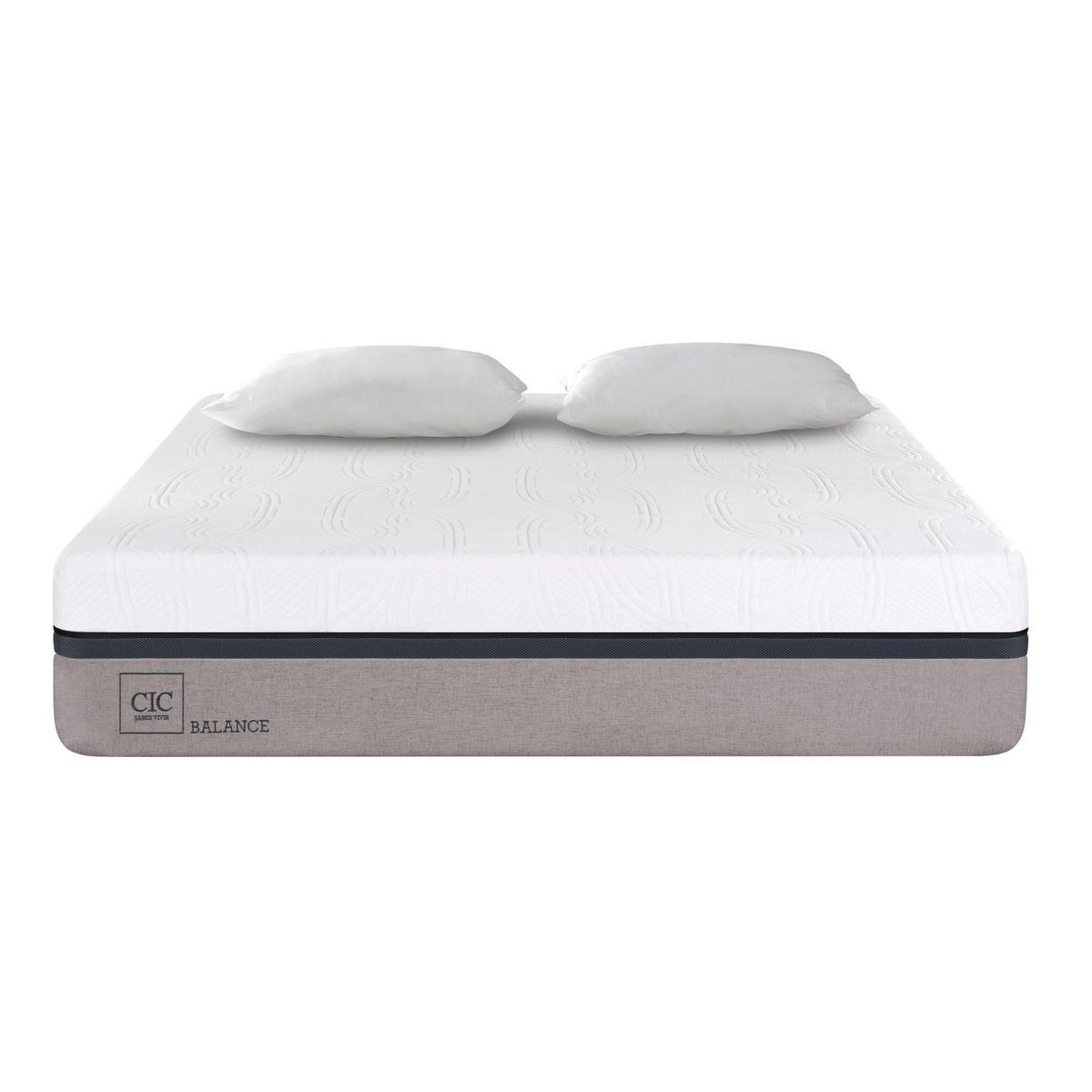 CIC - Colchón balance 2 plazas long + 2 almohadas