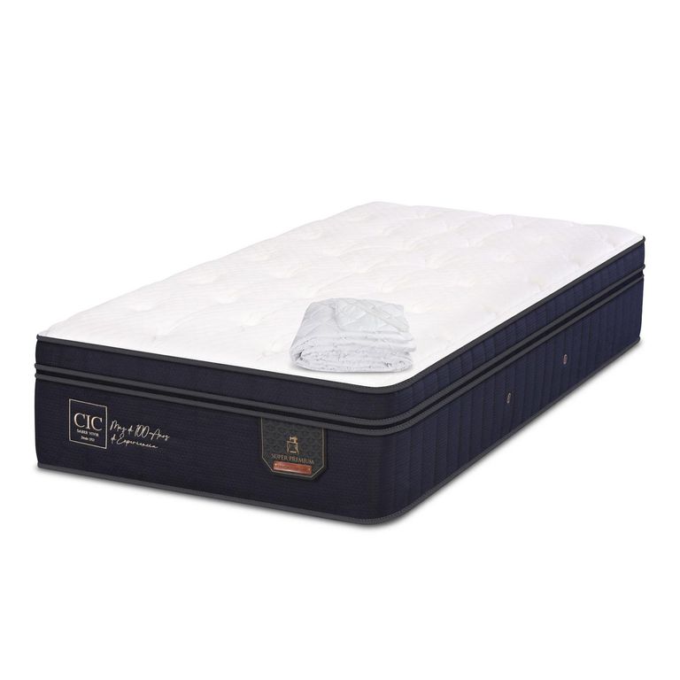 CIC Colchón super premium 1 plaza + cubrecolchón