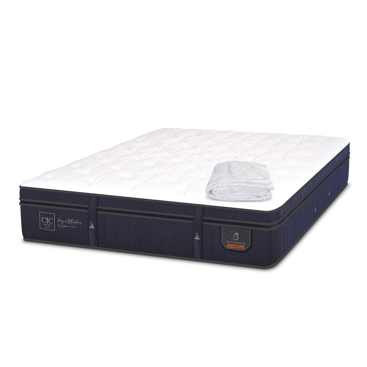 CIC - Colchón super premium 2 plazas + cubrecolchón