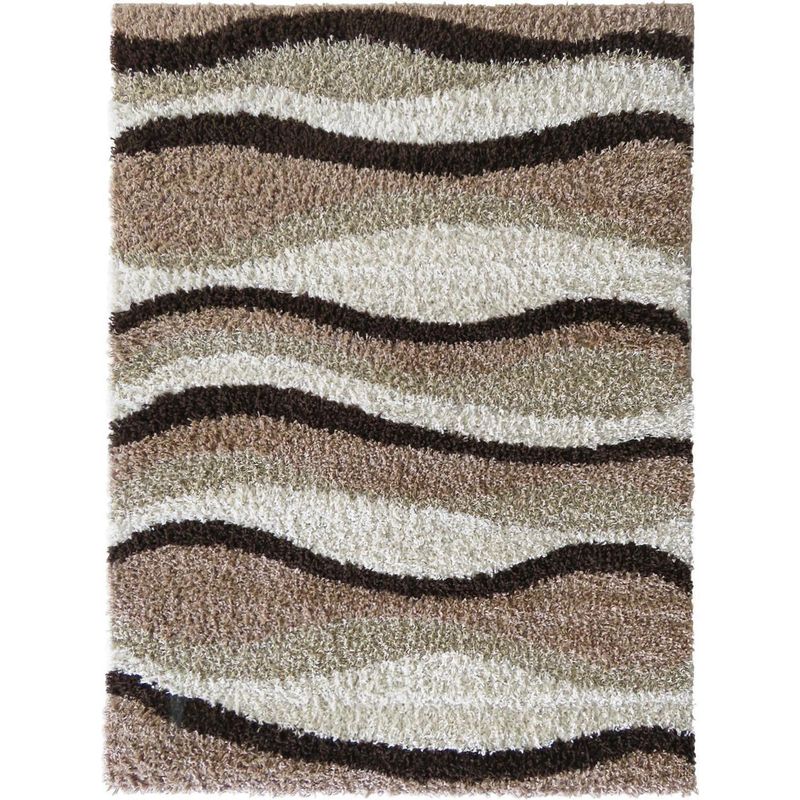 IDETEX - Alfombra Shaggy 150x200 cm Café