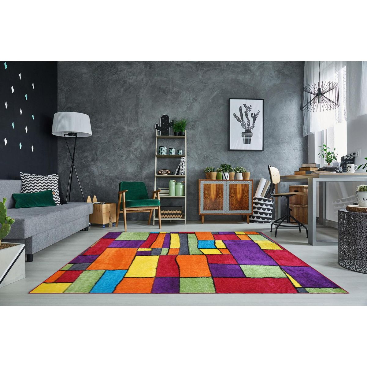 IDETEX - Alfombra Avatar 133x180 cm Polipropileno Multicolor