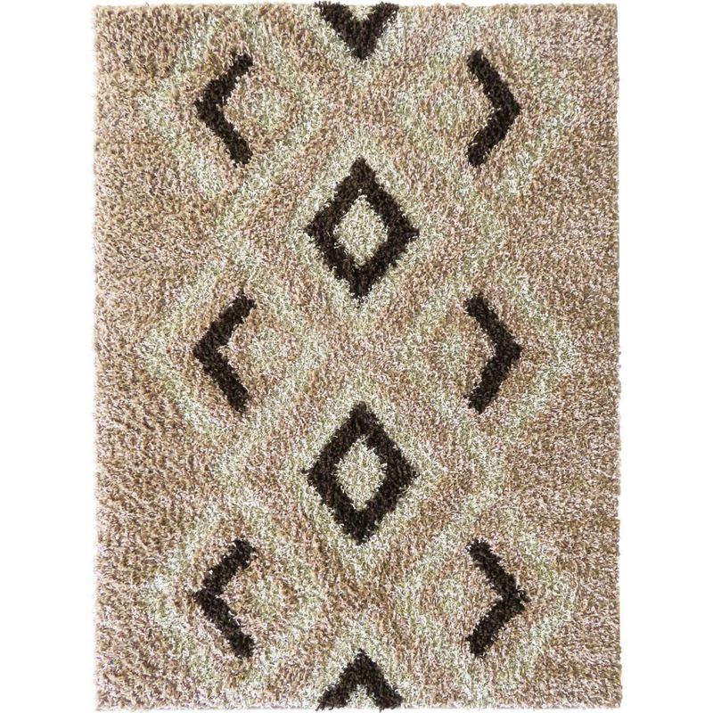 IDETEX - Alfombra Shaggy 150x200 cm Polipropileno Beige