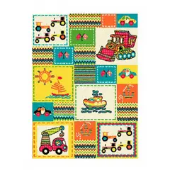 IDETEX - Alfombra Infantil 100x133 cm Multicolor