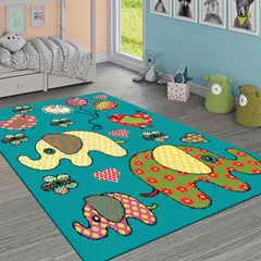 IDETEX - Alfombra Infantil 100x133 cm Multicolor