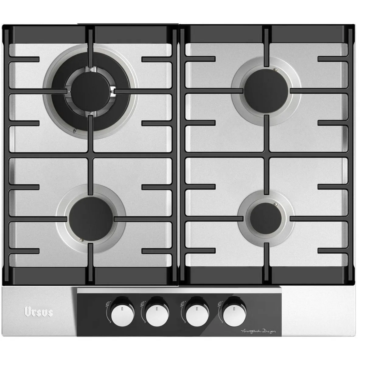 URSUS TROTTER - Encimera Gas Natural 4 Platos Gris Avantgarde GS-60T G