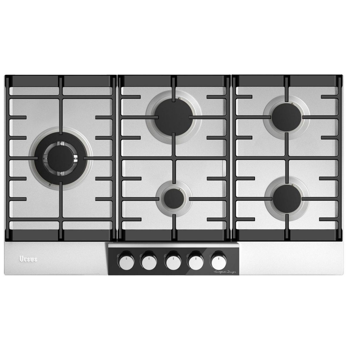 URSUS TROTTER - Encimera Gas Licuado 5 Platos Gris Avantgarde GLS-90T GL