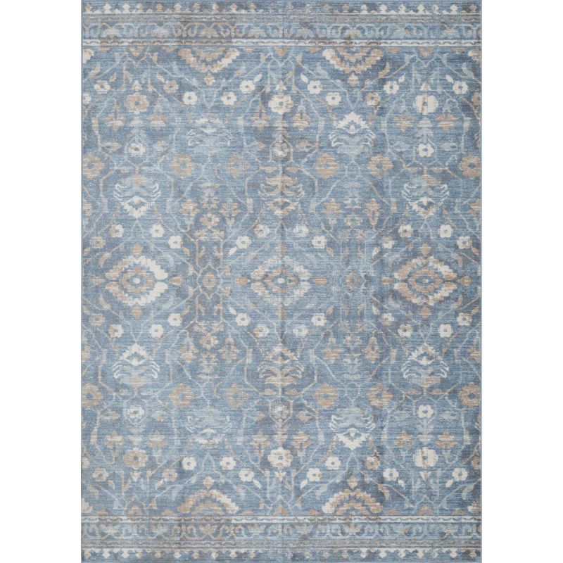IDETEX - Alfombra Grande Vintage 195x285 cm Polipropileno Azul
