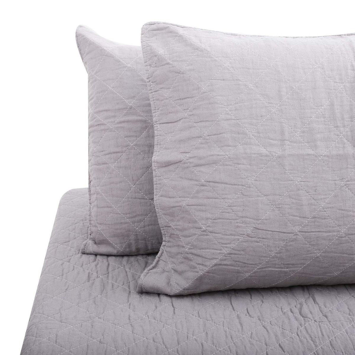 DIB - Qullt Cubrecama 2 plazas Hebra Gris 